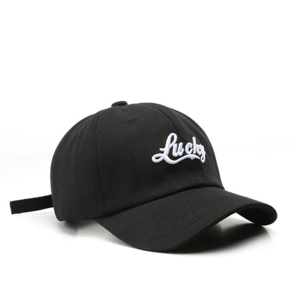 Lucky Embroidery Casual Baseball Cap For Women Men