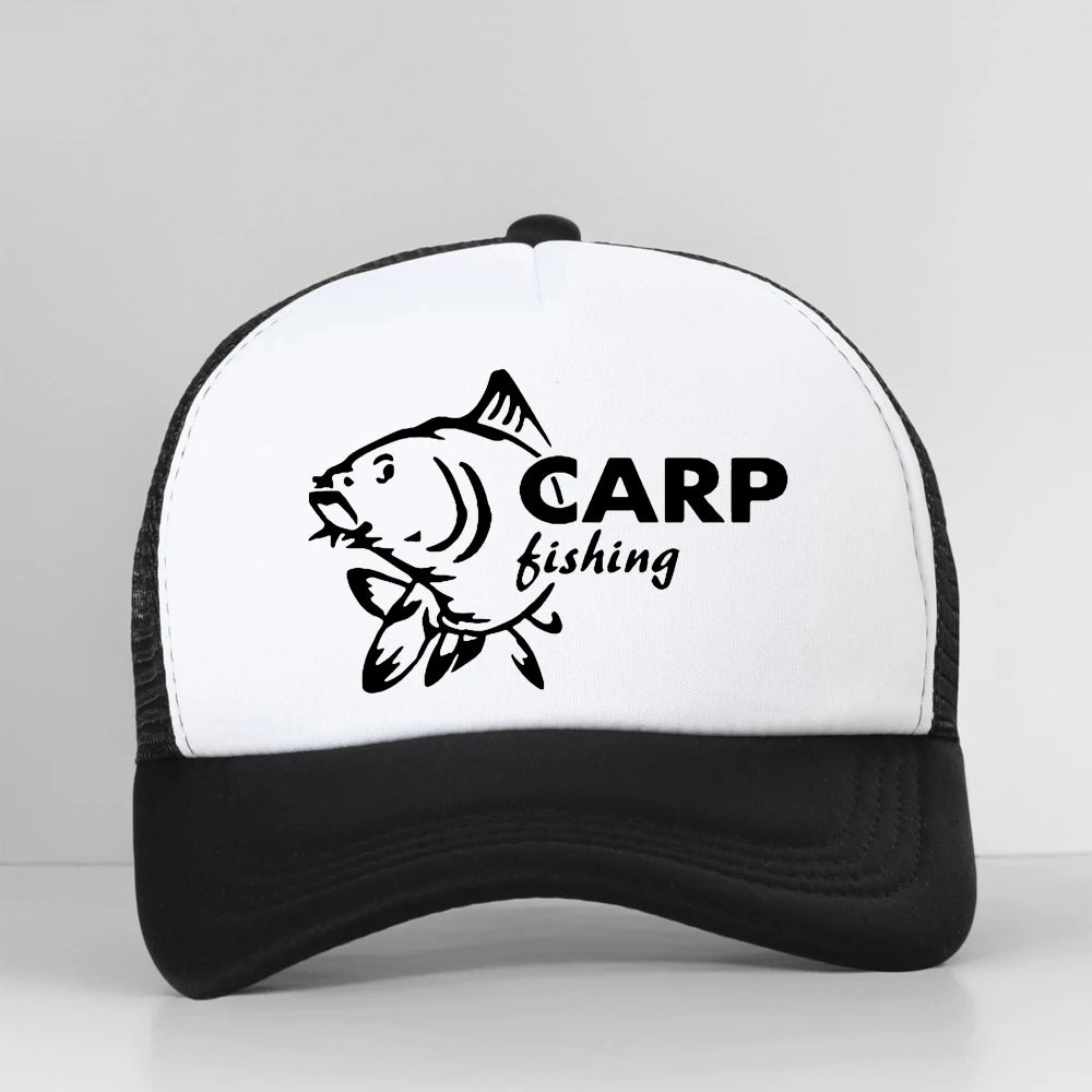 Funny Carp Fishing Baseball Cap