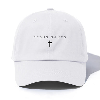 JESUS SAVES Print Baseball Cap