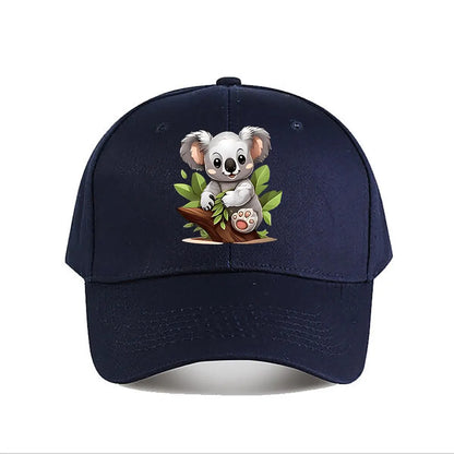Cute Cartoon Koala Plush Toy Kids Room Decor Baseball Cap