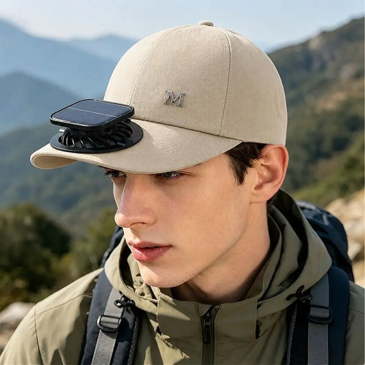 Fashion With Solar Powered Fan Baseball Cap