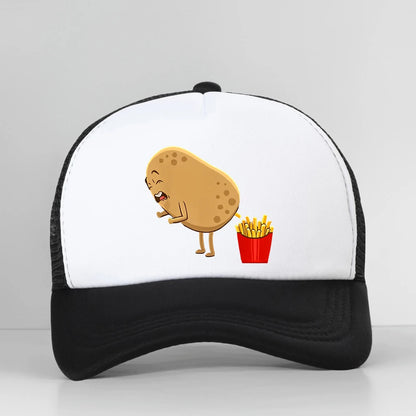 Funny French Fries Design Potato Lovers Baseball Cap