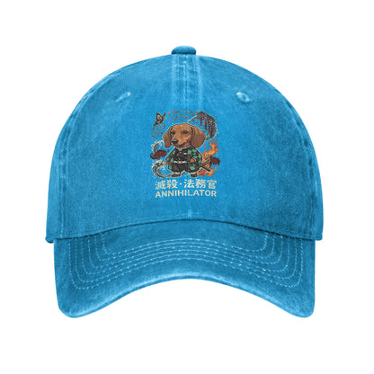 Demon Slayer Multicolor Hat Peaked Samurai Dog Annihilator Aesthetic Baseball Hat