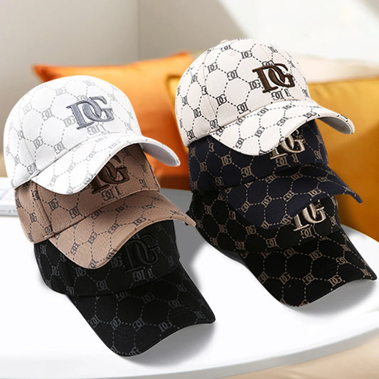 The New Korean Version of the Printed Letter Embroidered Cap Men's