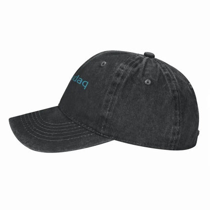 Nasdaq Logo Knitted Texture Demin Baseball Hat