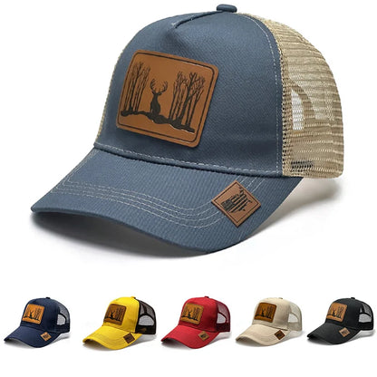 Fashion Leathers Luxury Baseball Caps Female Male Sport Visors