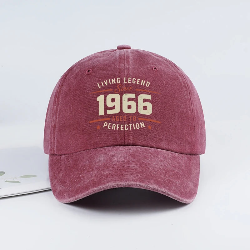 "Living Legend Since 1966" Washed Baseball Cap