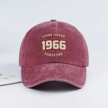 "Living Legend Since 1966" Washed Baseball Cap