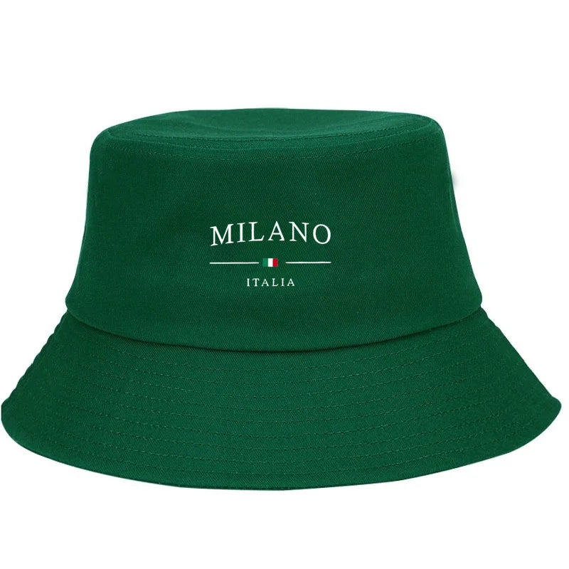 Milano Print Sun Protection Urban Street Style Casual Bucket Hat