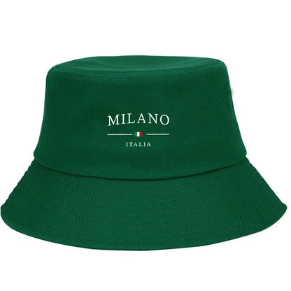 Milano Print Sun Protection Urban Street Style Casual Bucket Hat