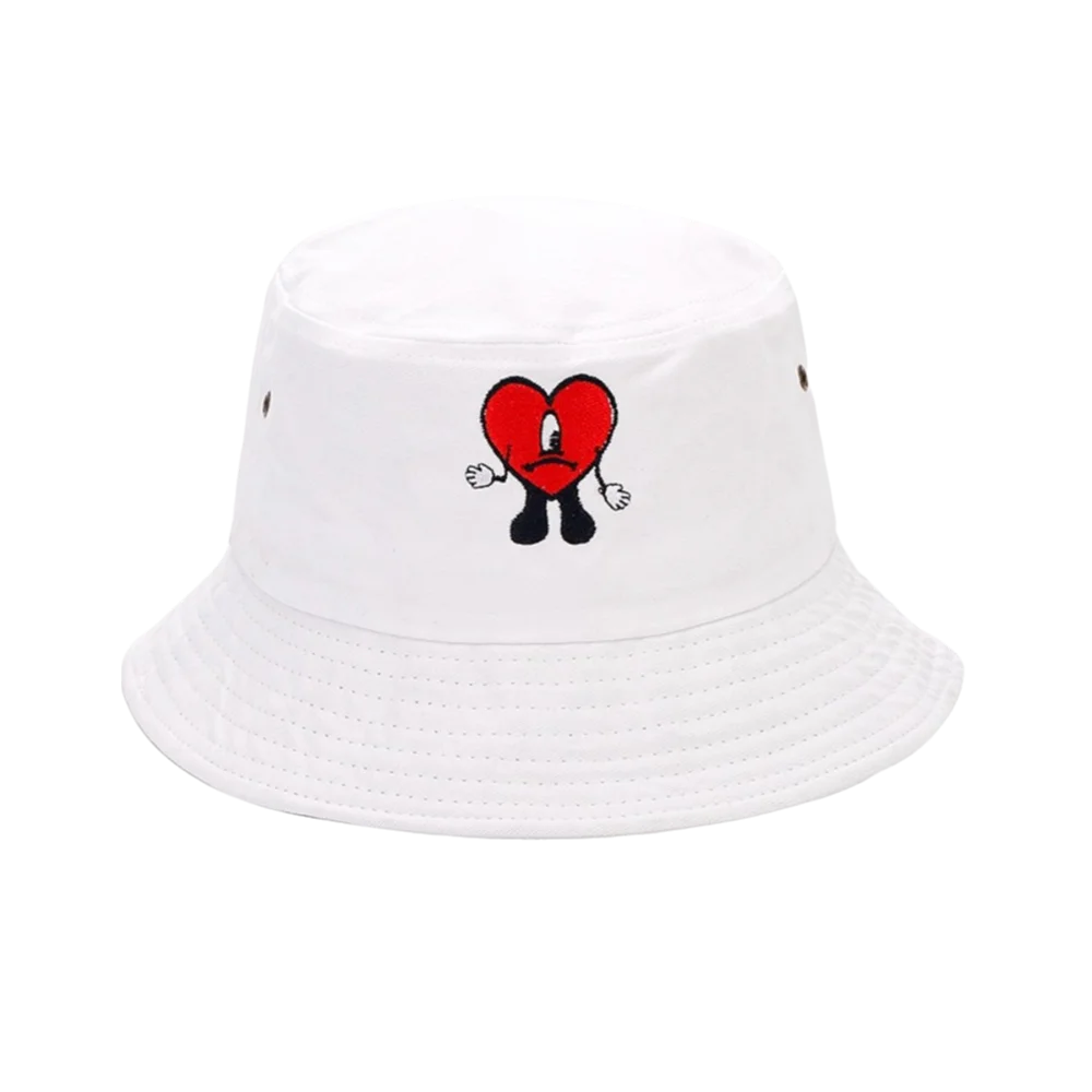 Trendy Bad Bunny Fisherman's Hat Foldable Wide Brim Men All-Match Bucket Hat