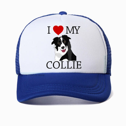 I Love My Border Collie Baseball Cap