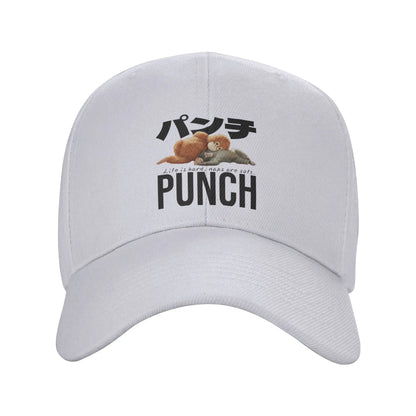 Sad Monkey Punch Meme With An Orange Toy Cap Baseball Cap For Men Women