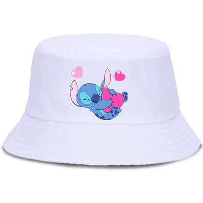 Lilo Stitch Parent-child Bucket Hat Summer Panama Bucket Cap Women Men