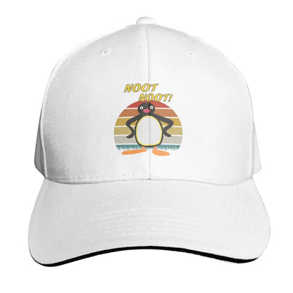 Pingu Noot Noot Logo Angery Pingu Cap Fashion Casual Baseball Caps