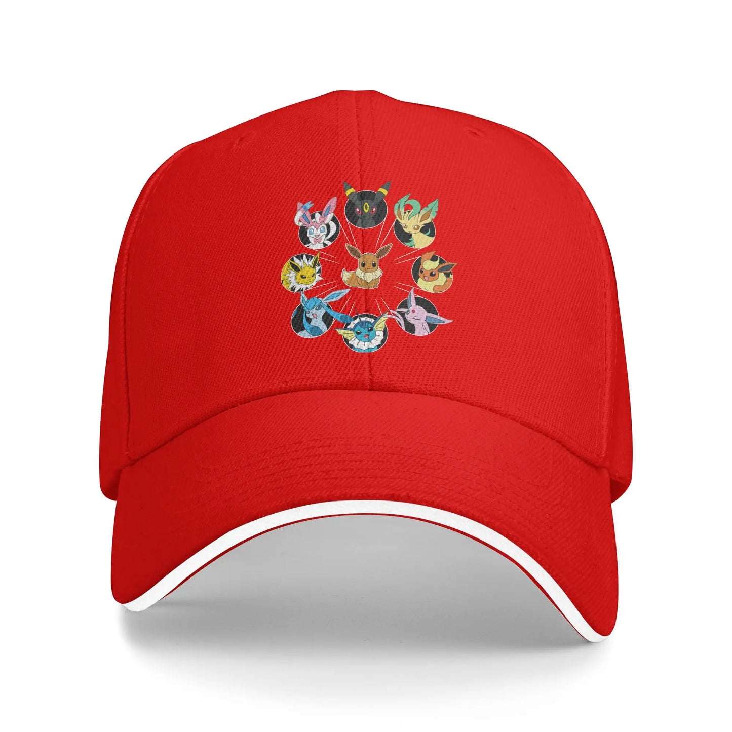 Pokemon Eevee Evolution Circle Casual Baseball Cap