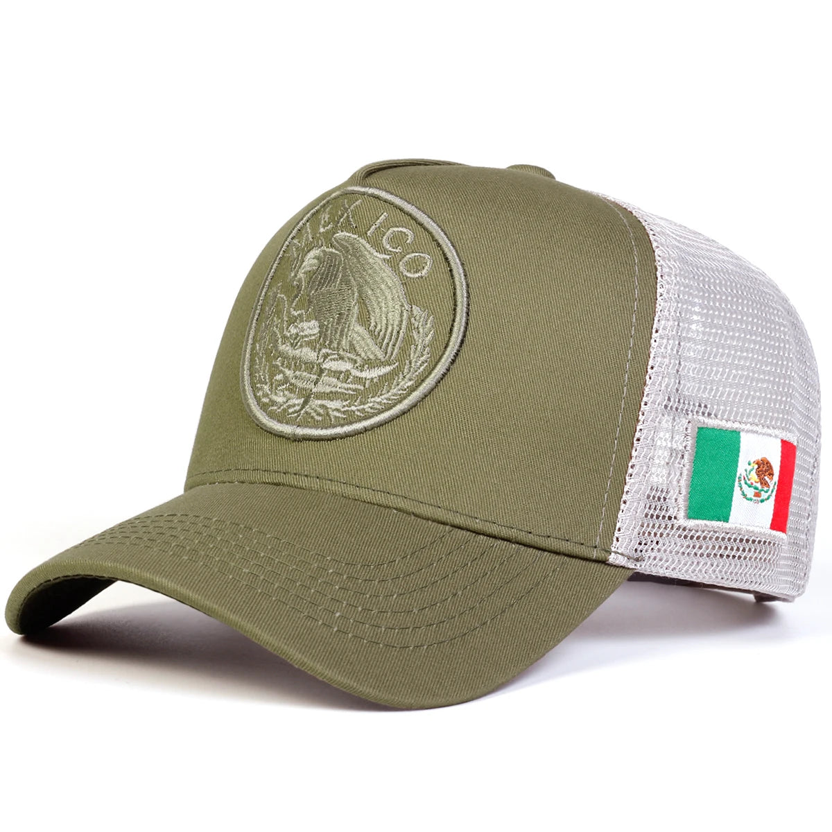 Unisex Mexican Flag Embroidery Baseball Caps