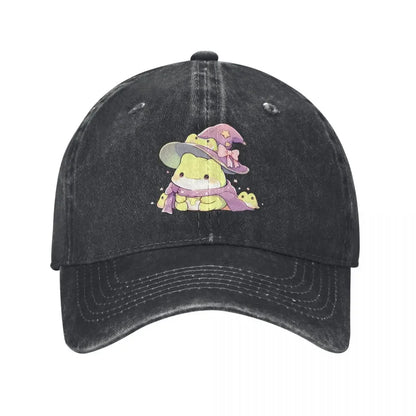 Cute Kawaii Froggy Frog Wizard Fashion Baseball Cap