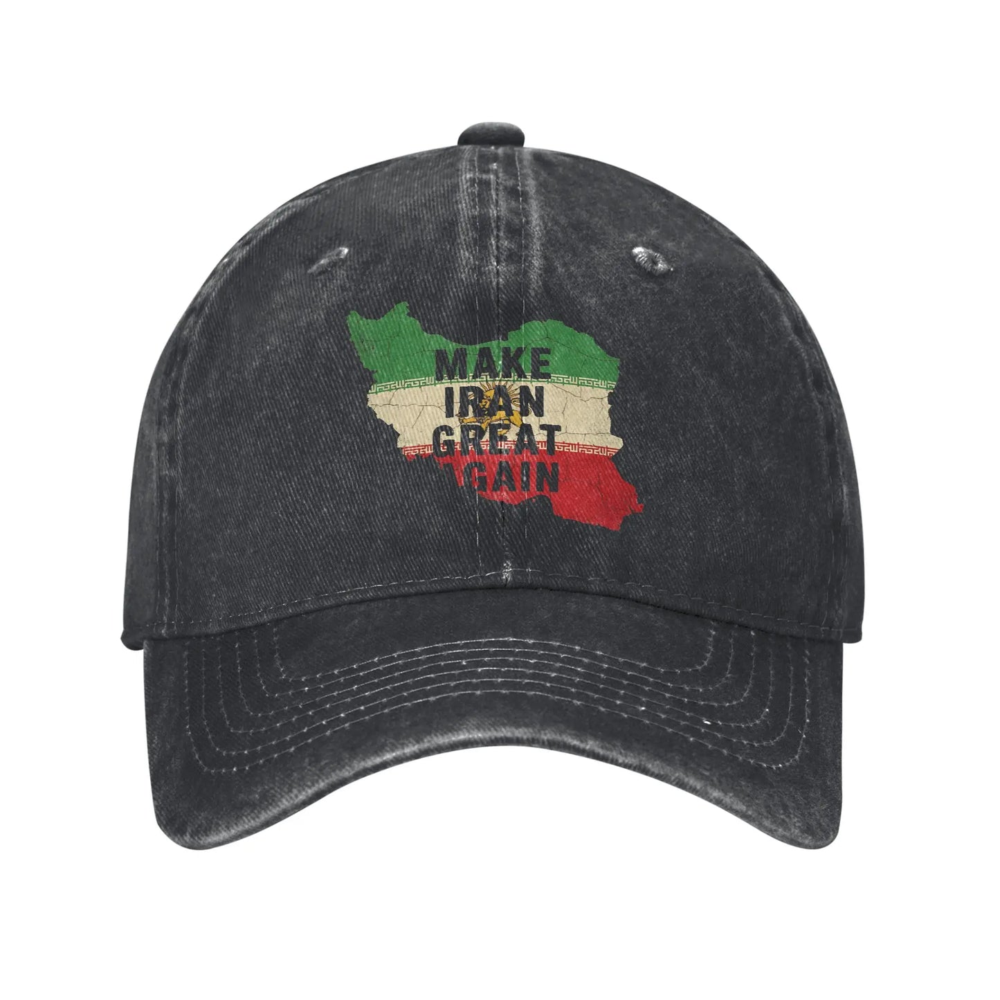 Make Iran Great Again Red Logo Casual Baseball Cap For Men Women