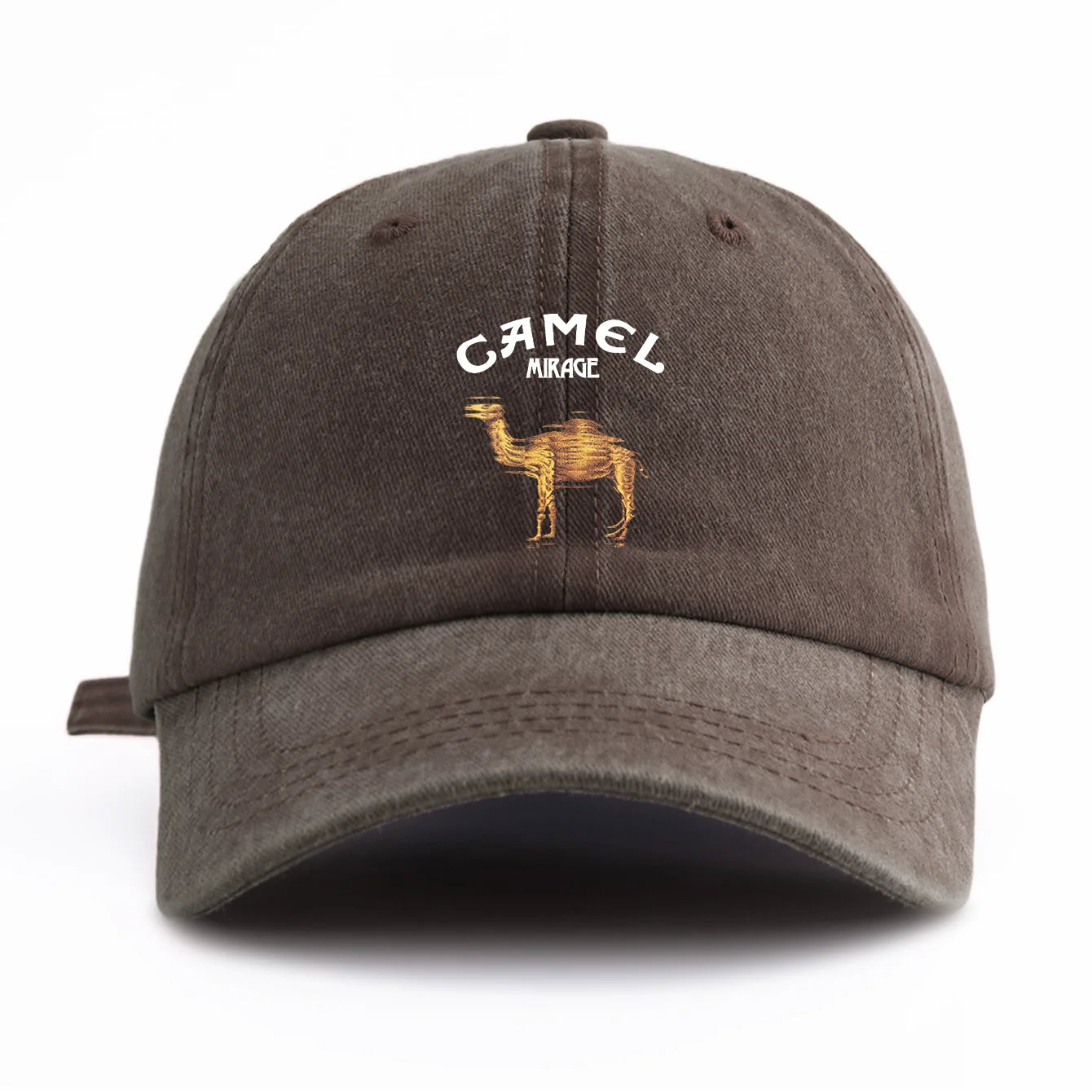 CAMEL Print Washed Baseball Cap