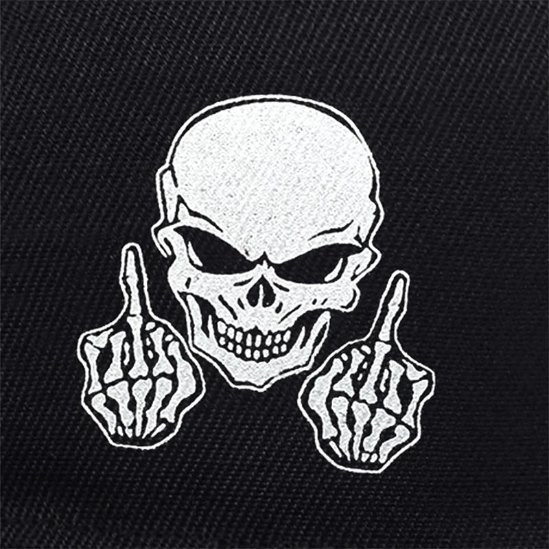 Unisex Skeleton Finger Embroidery Hip-hop Hats Snapback Cap Baseball Caps