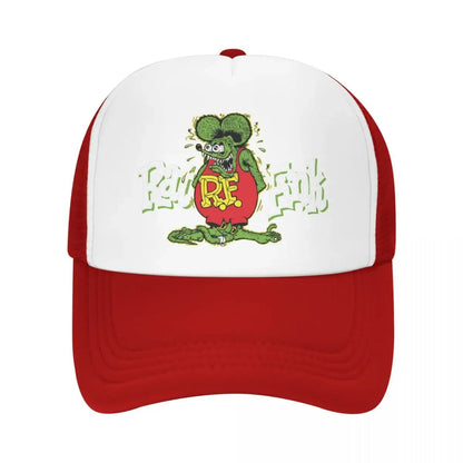 Custom Fashion Unisex Anime Cartoon Rat Fink Baseball Cap