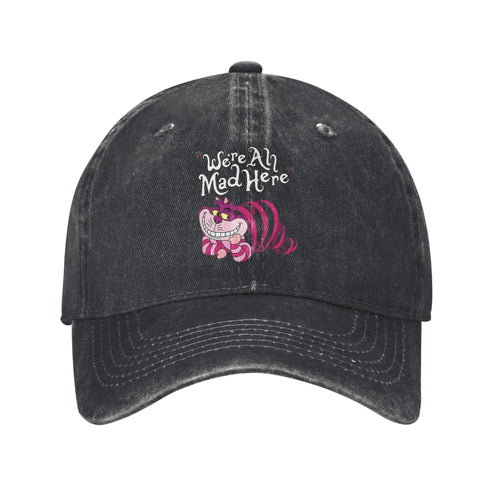 Virtuoso Delicate Eye Magic Nice Cheshire Cat We are All Mad Here Cat Sun Baseball Cap