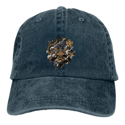 Summer Cap Sun Visor Oni Irezumi Hip Hop Caps Samurai Oni Baseball Cap