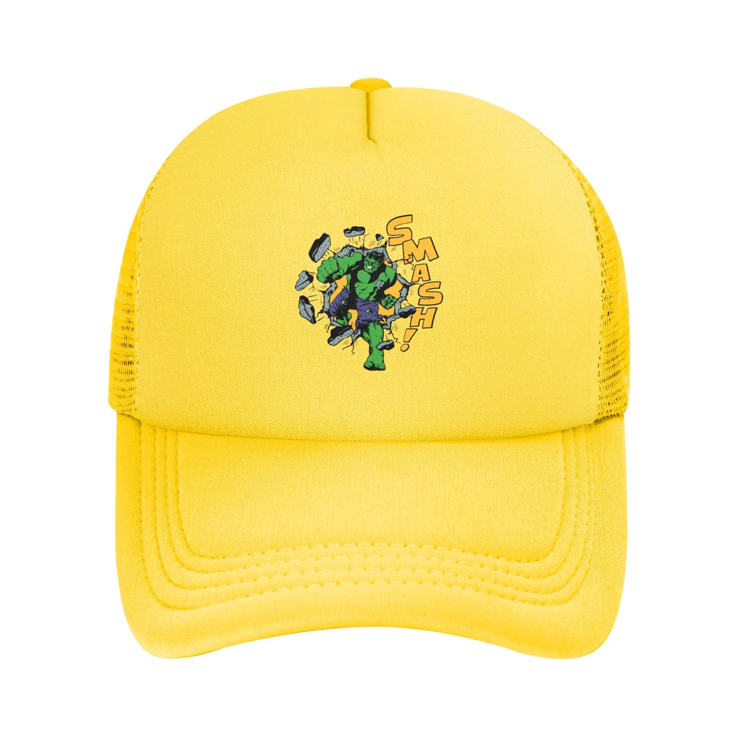 Unisex Retro Hulk Smash Baseball Hats Mesh Baseball Cap