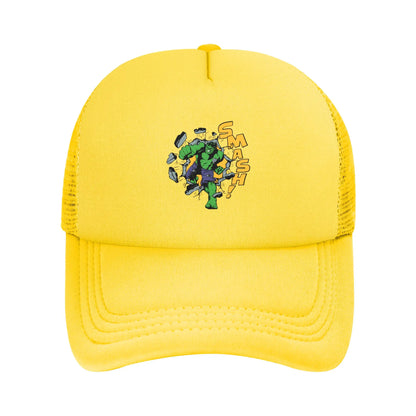 Unisex Retro Hulk Smash Baseball Hats Mesh Baseball Cap