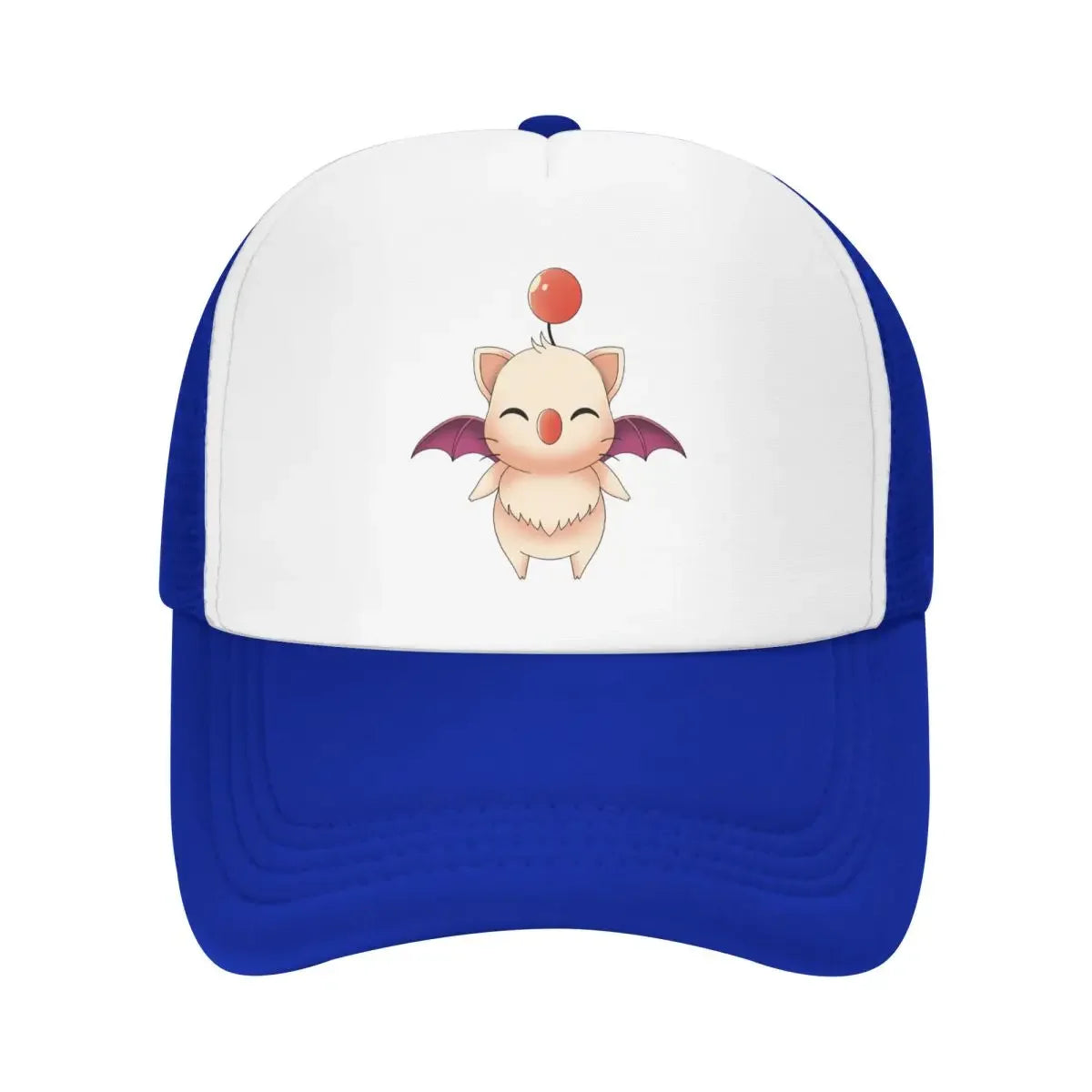 Custom Final Fantasy Moogle Trucker Hat Baseball Cap