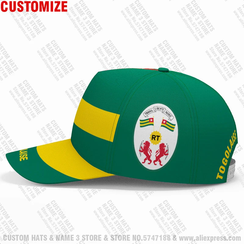 Togo Baseball Caps Free 3d Custom