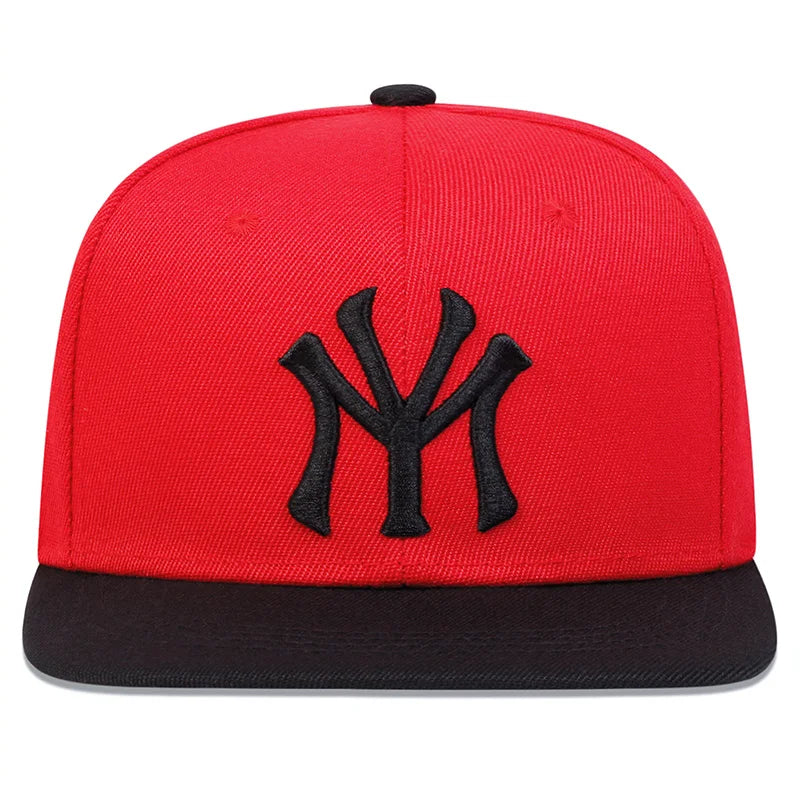 Unisex Letter Embroidery Snapback Caps Hip-hop Hats Outdoor