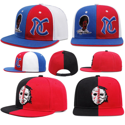 Fashion Unisex Vintage Embroidery Hat Baseball Hat Straight Buckle Snapback Cap