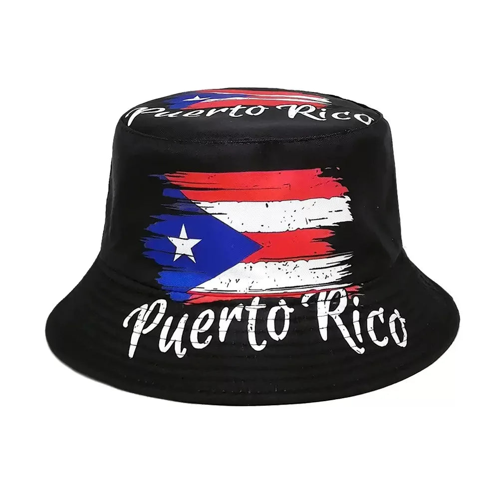 Flag Print Cheer Hat Bucket Hat