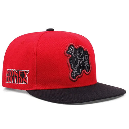 New Snapback Hip Hop Hats Fashion Characte Embroidered Baseball Cap Men