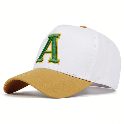 Unisex Stereoscopic A Letter Embroidery Baseball Caps Sunscreen Hat