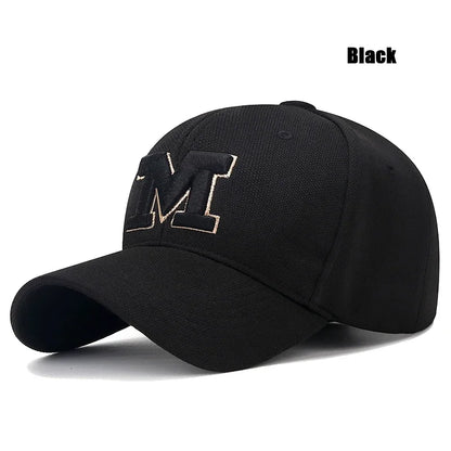 Fashion Men Women M Letter Three-Dimensional Embroidery Baseball Cap