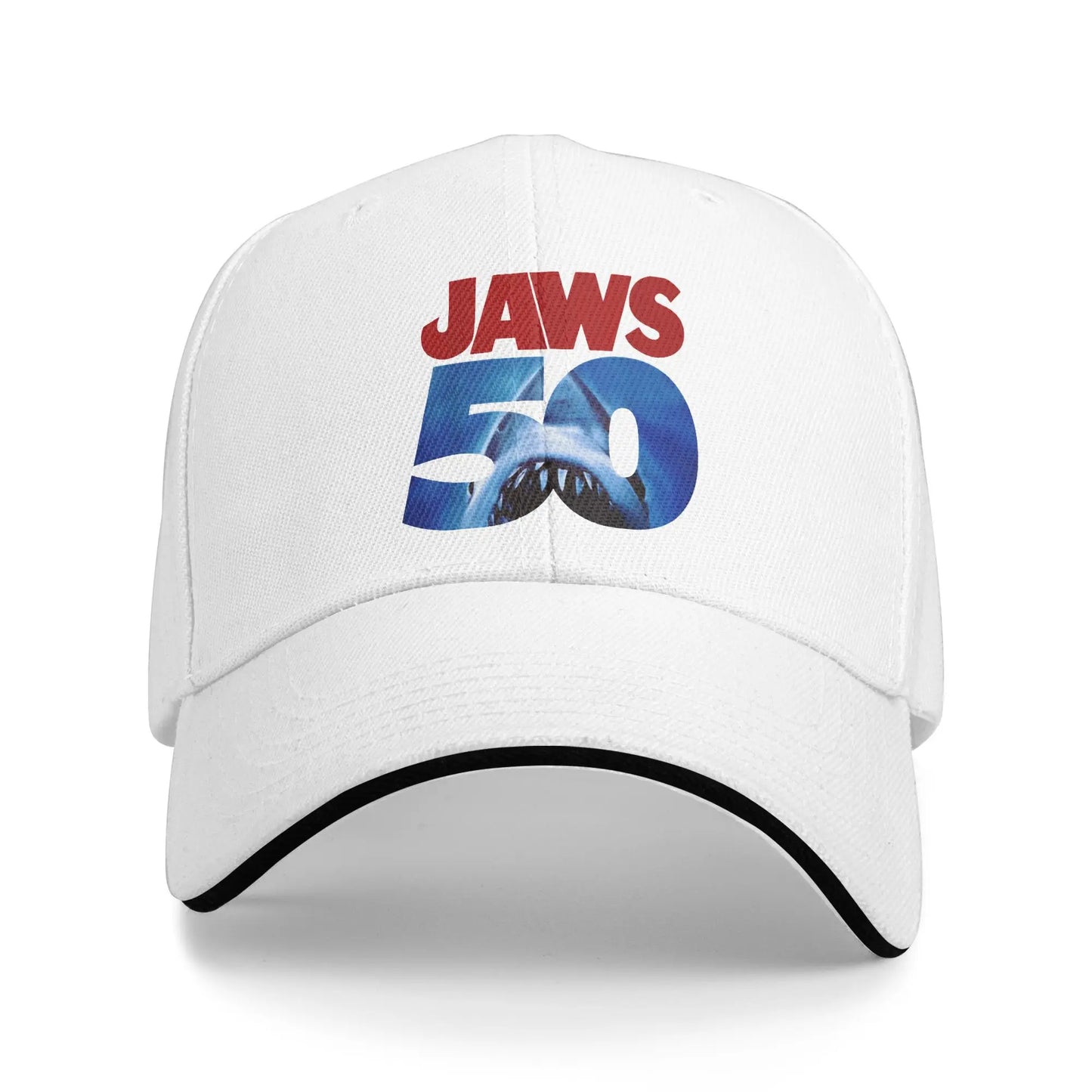 Summer Casual Baseball Cap Jaws 50th Anniversary Logo Movie For Women Men