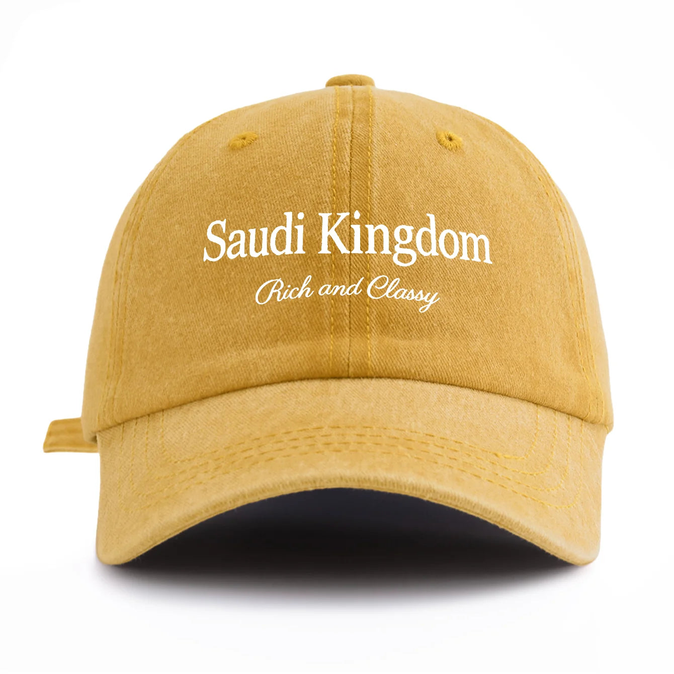 Saudi Kingdom Print Washed Baseball Cap