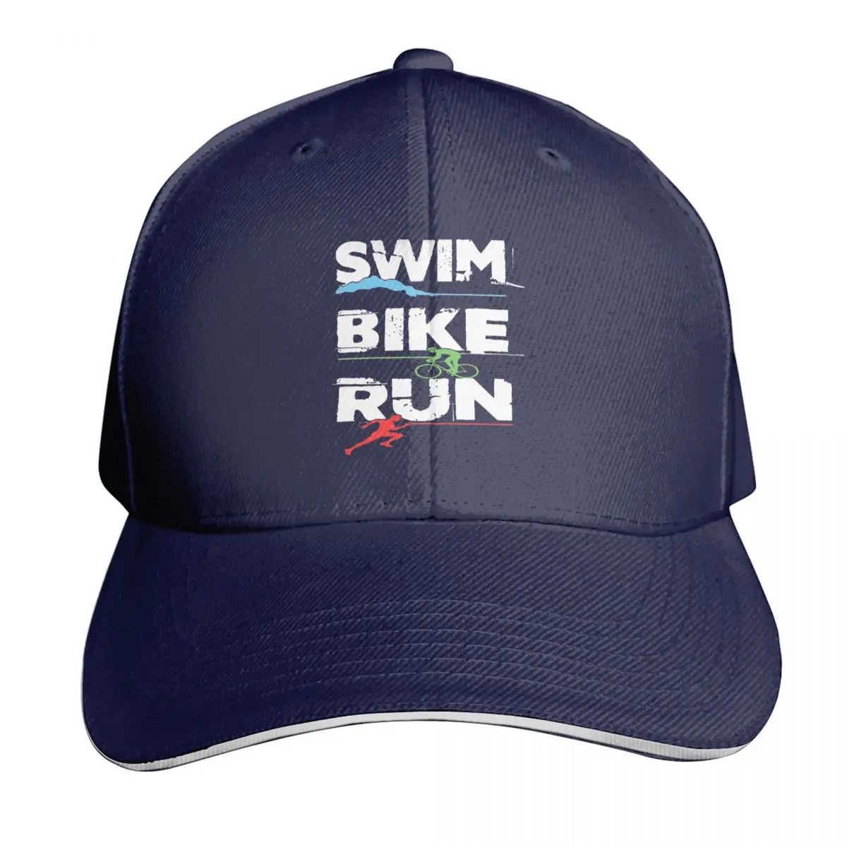 Triathlon Swim Bike Run Athlete Cap Fashion Casual Baseball Caps