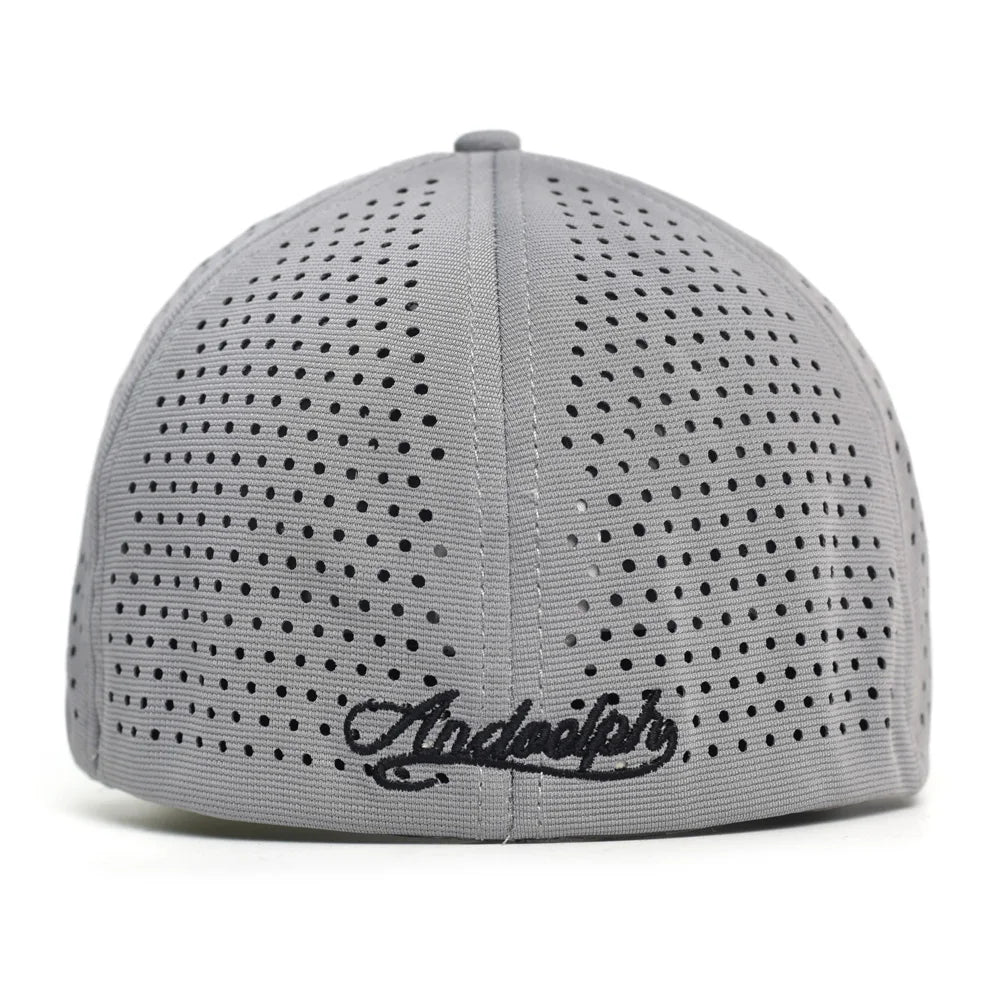 Mesh Short Brim Back Closed Baseball Cap Men