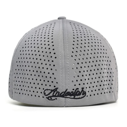 Mesh Short Brim Back Closed Baseball Cap Men