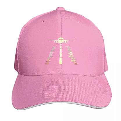 Airplane Airstrip Phonetic Alphabet Cap Baseball Caps