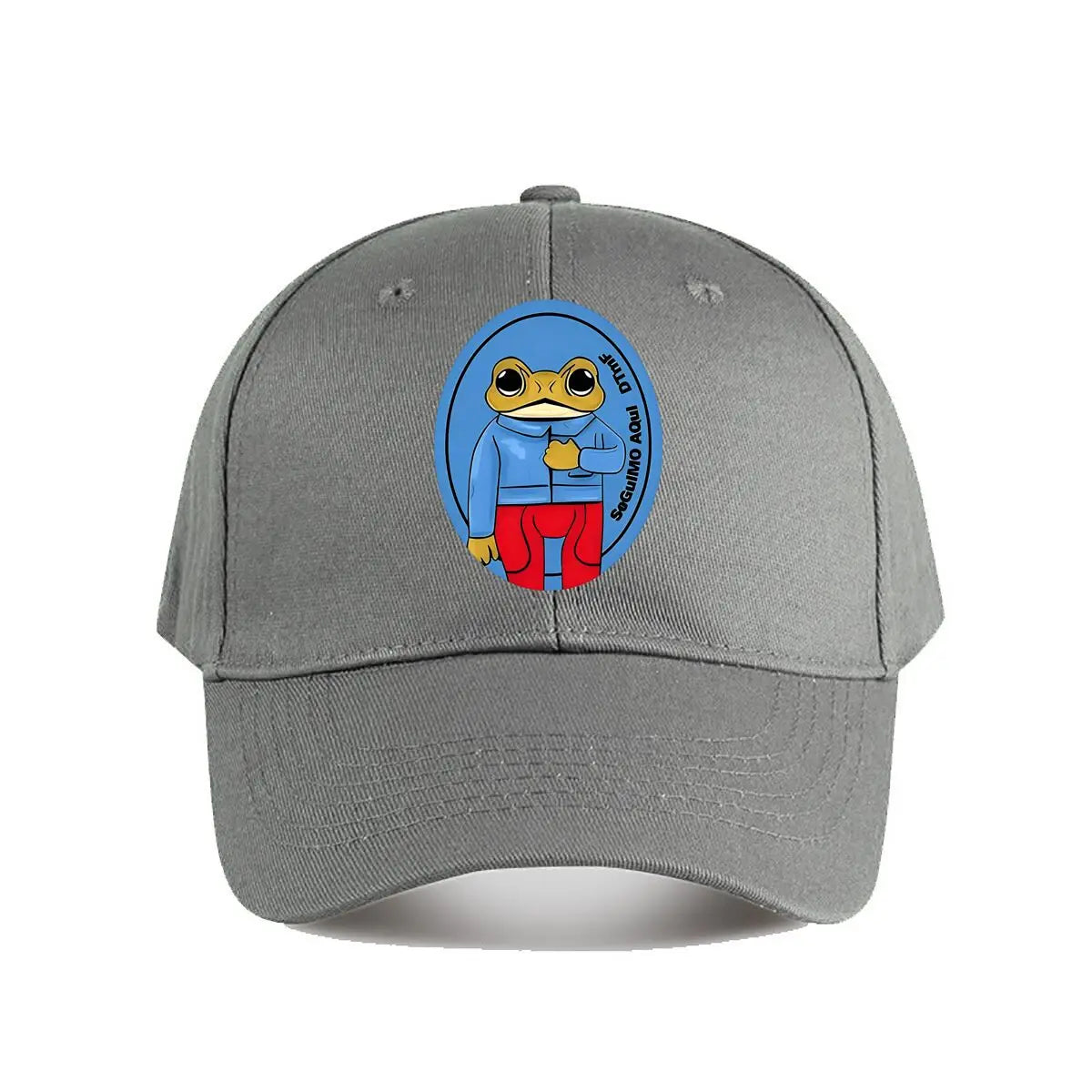 Oversized Brown Cartoon Frog Baseball Cap