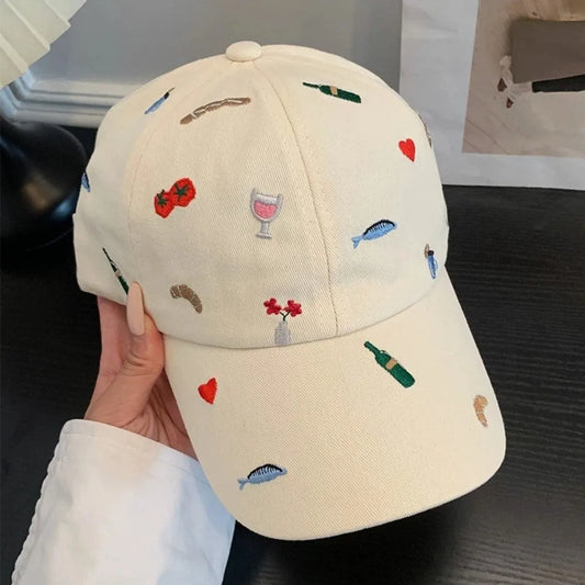 Fashion Sweet Style Embroidered Baseball Cap