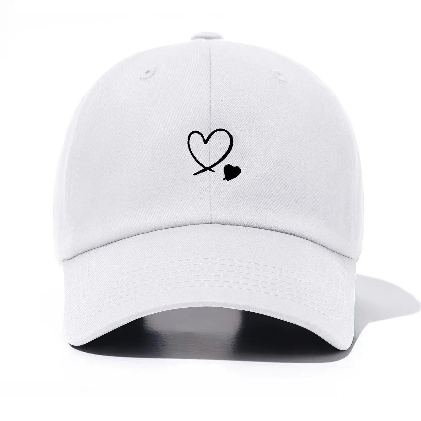 Piece Hearts Print Baseball Cap For Men & Women