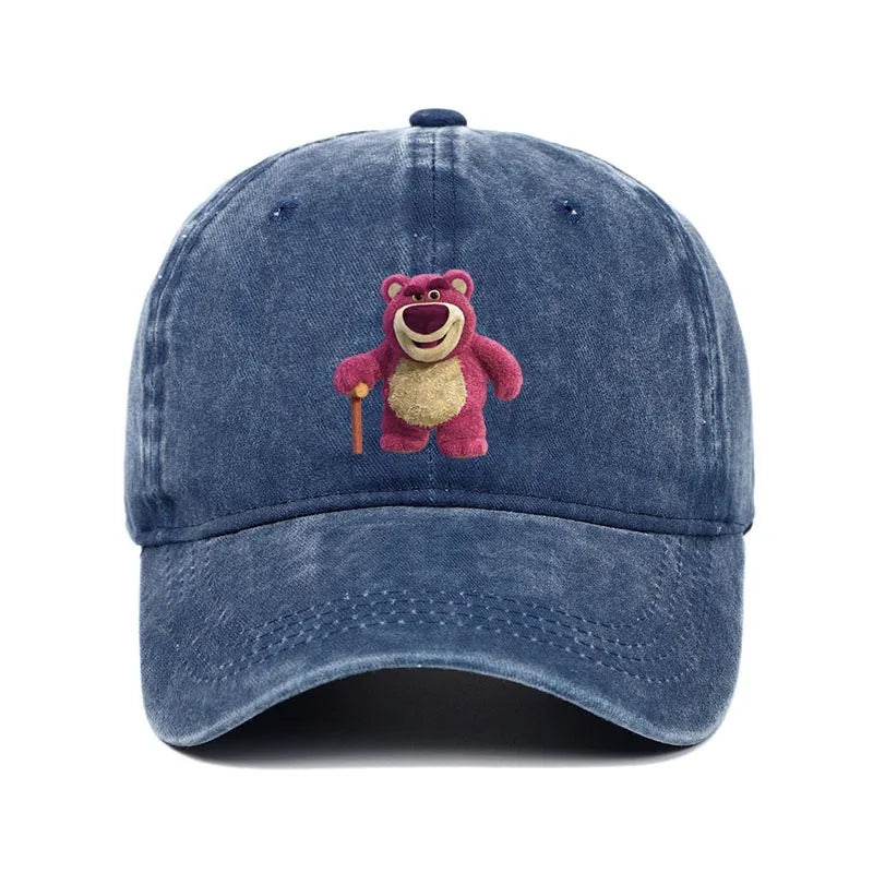 Cartoon Washed Lotso Print Baseball Cap