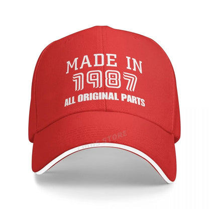 Made In 1987 Baseball Caps Adjustable Unisex