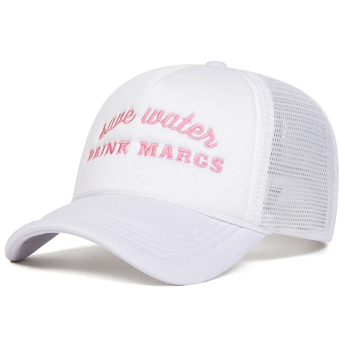 Unisex DRINK MARGS Letter Embroidery Baseball Net